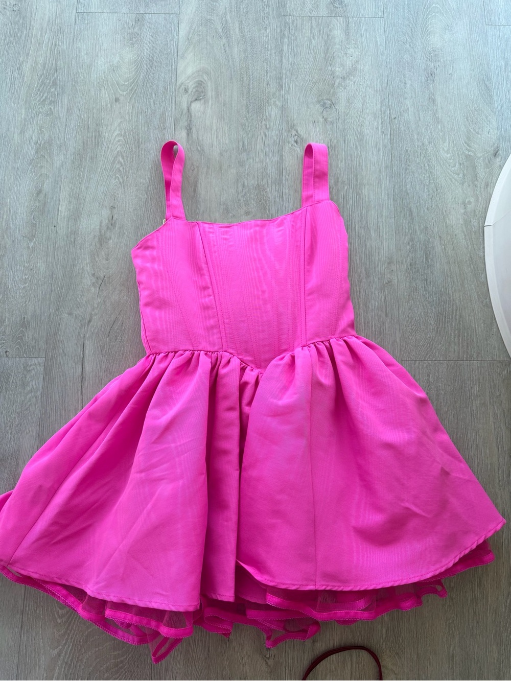Sugar Thrillz Hot Pink Corset Fit & Flare Dress